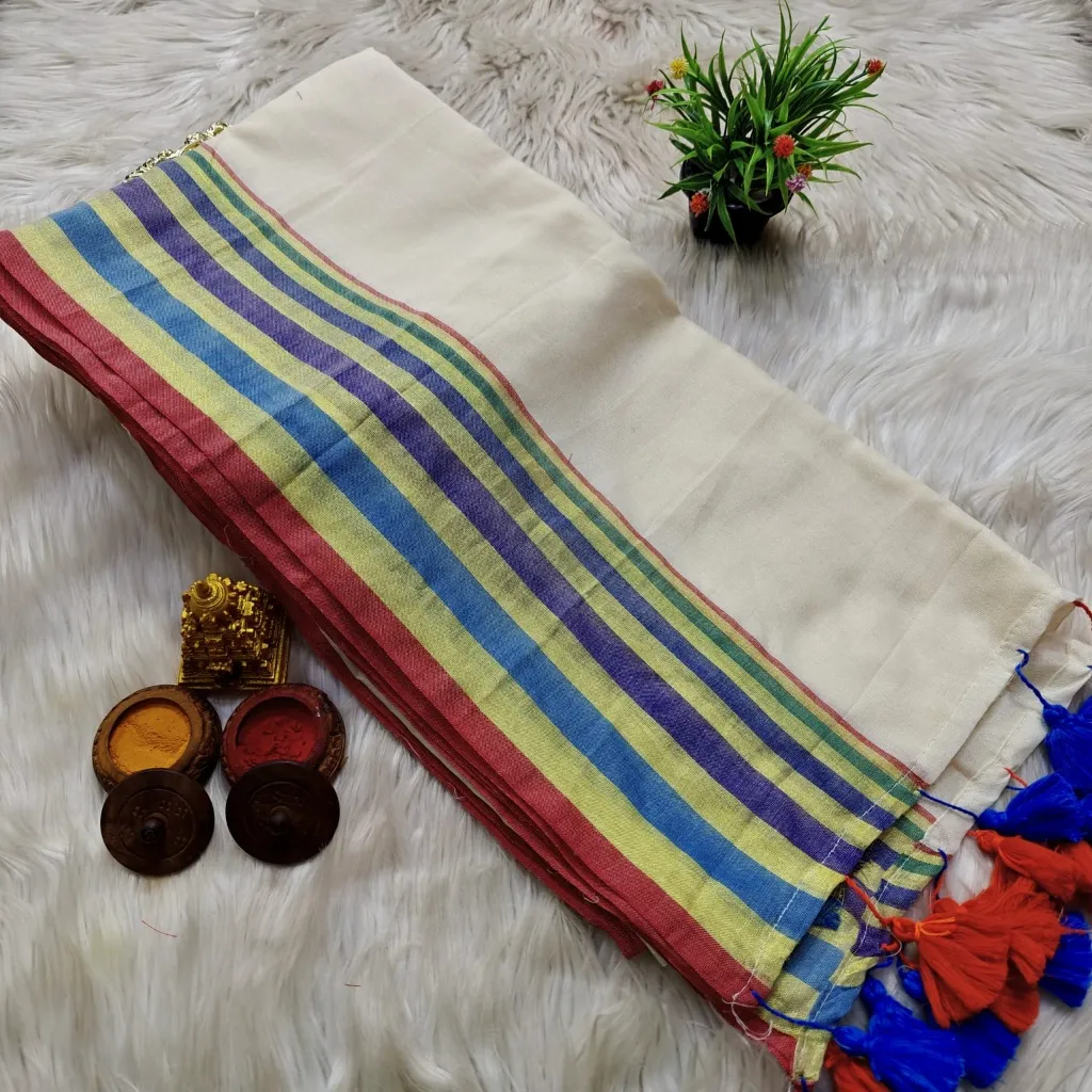 Green With blue line – LAUNCHING OFFER  | Harshal Textiles