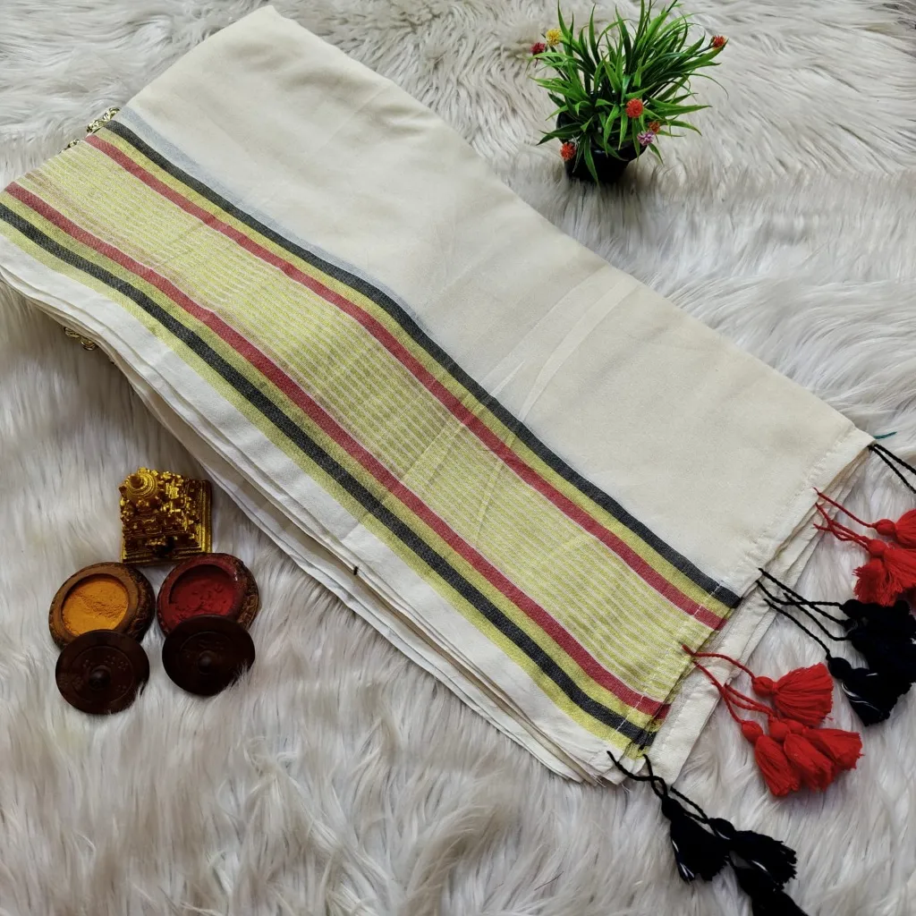 Black with red line – LAUNCHING OFFER  | Harshal Textiles