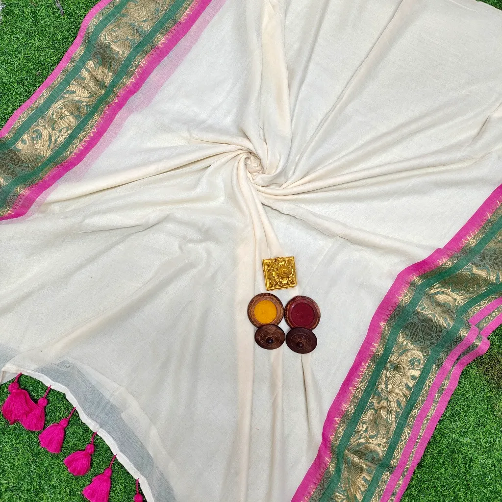 KANCHI MUL MUL Cotton Saree – Harshal Textiles Elampillai