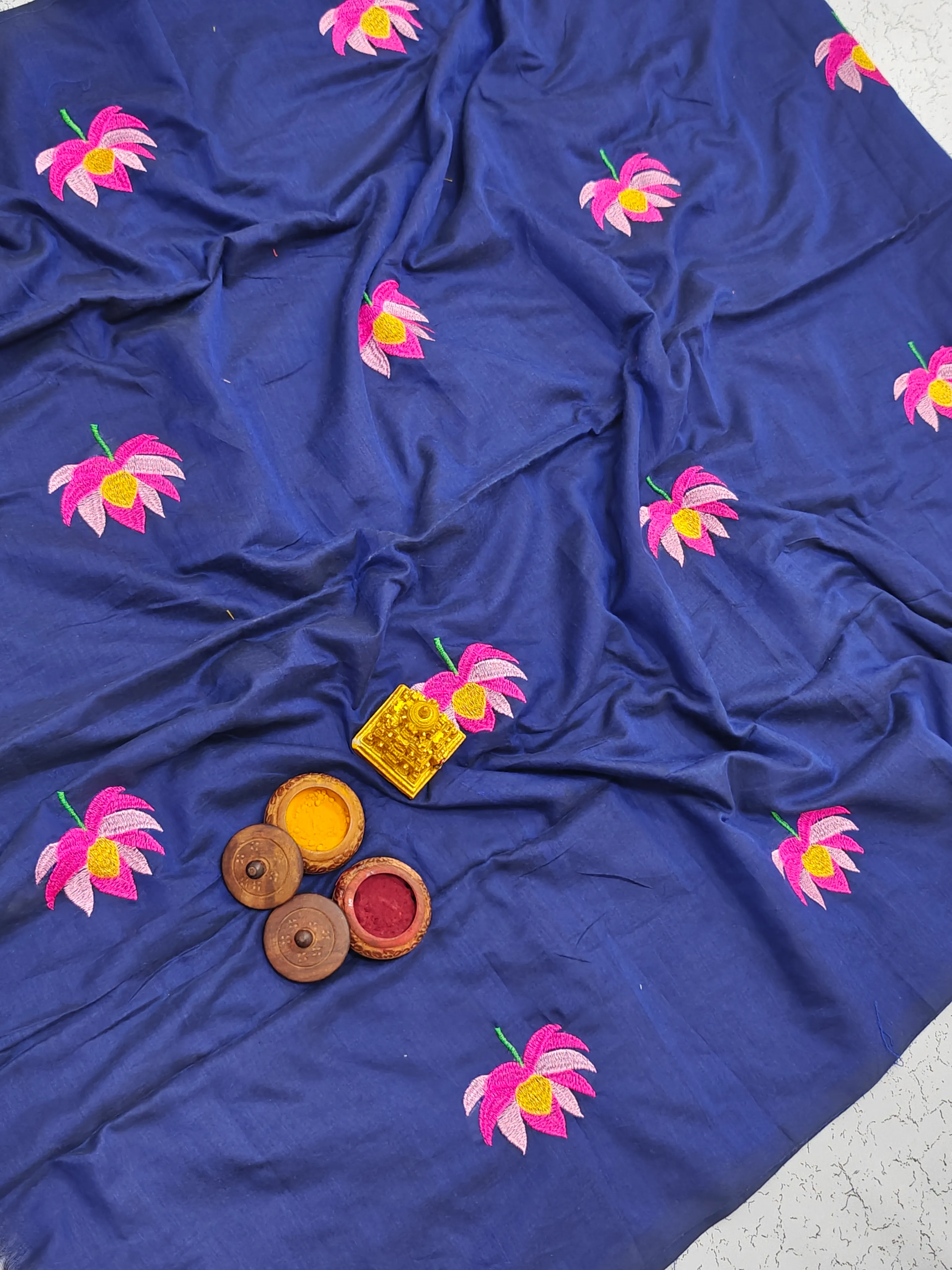 KADHI COTTON EMBROID COTTON EMBROID – Harshal Textiles Elampillai